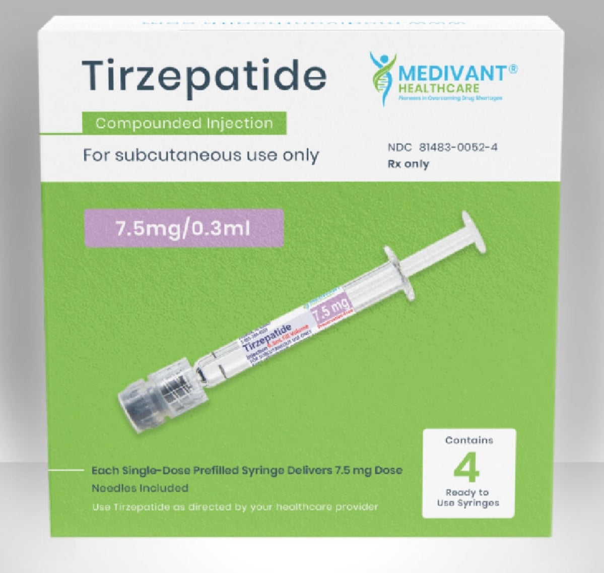 Refill tirzepatide injection 7.5mg